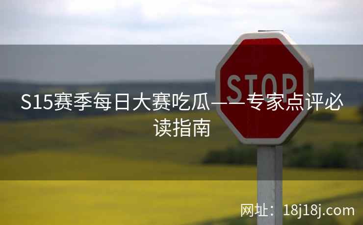 S15赛季每日大赛吃瓜——专家点评必读指南