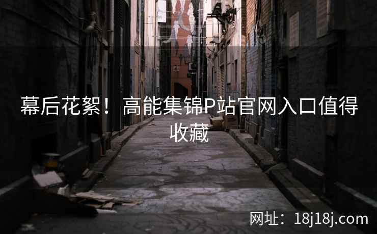 幕后花絮！高能集锦P站官网入口值得收藏
